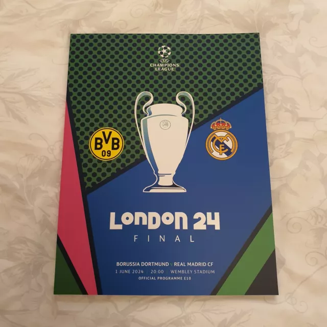 PROGRAMM 2024 CHAMPIONS League Final Borussia Dortmund Real Madrid