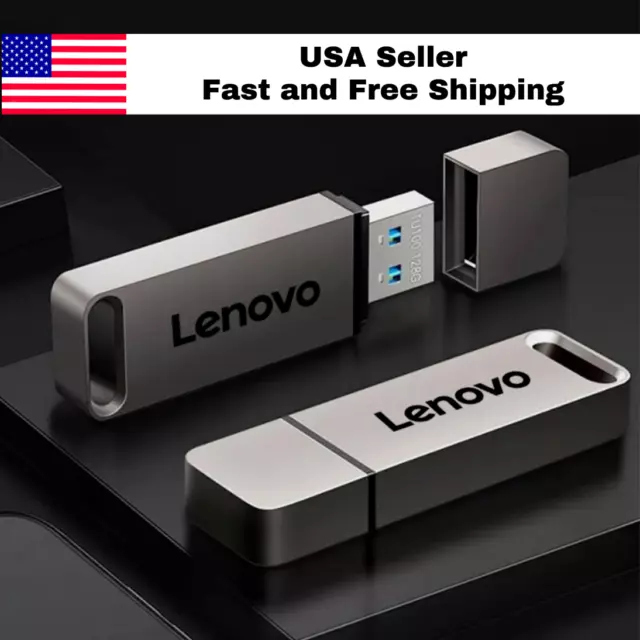 1TB/2TB Lenovo USB Flash Drive Metal Memory Stick Pen Thumb Disk Storage