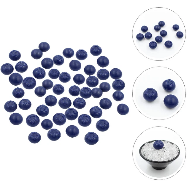 50 Pcs Simulation Heidelbeere Harz Schreibtischaufsatz Weihnachten