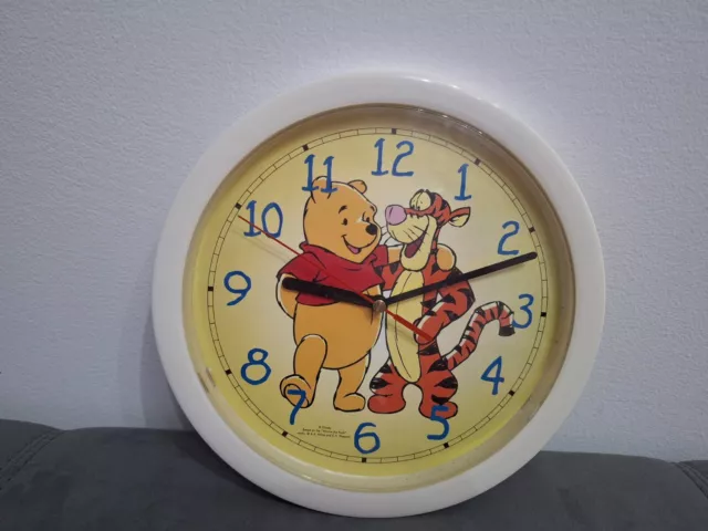 Orologio da Parete Winnie the Pooh e Tigro Disney Anni 90 Originale Funzionate
