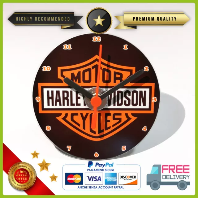 Reloj de Mesa Harley Davidson A Manecillas CD DVD Estante Gadget Regalo