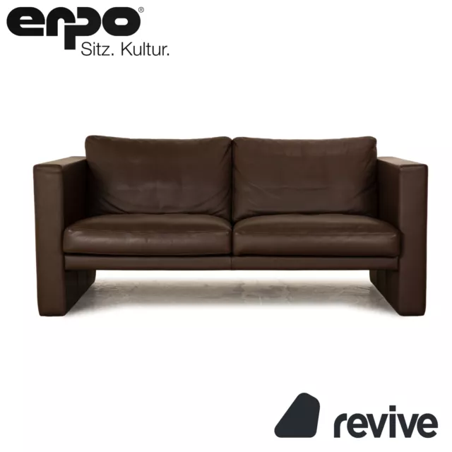 Erpo CL 100 Leder Dreisitzer Braun Sofa Couch