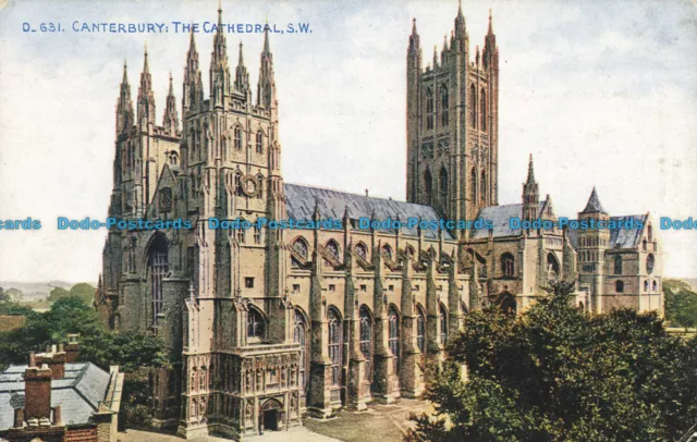 R638912 Canterbury. The Cathedral. S. W. Photochrom. Celesque Series