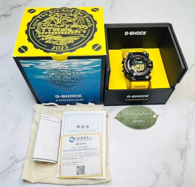 CASIO G-SHOCK FROGMAN GW-8200K-9JR Love The Sea And The Earth Yellow Watch