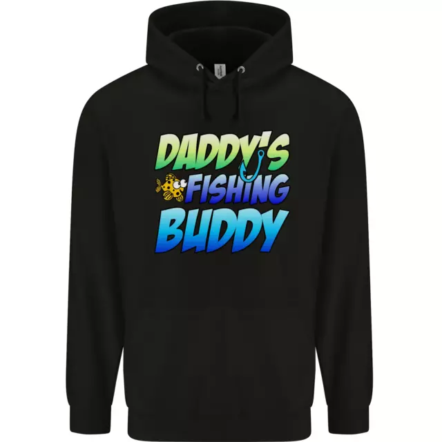 Daddys Fishing Buddy Funny Fisherman Childrens Kids Hoodie