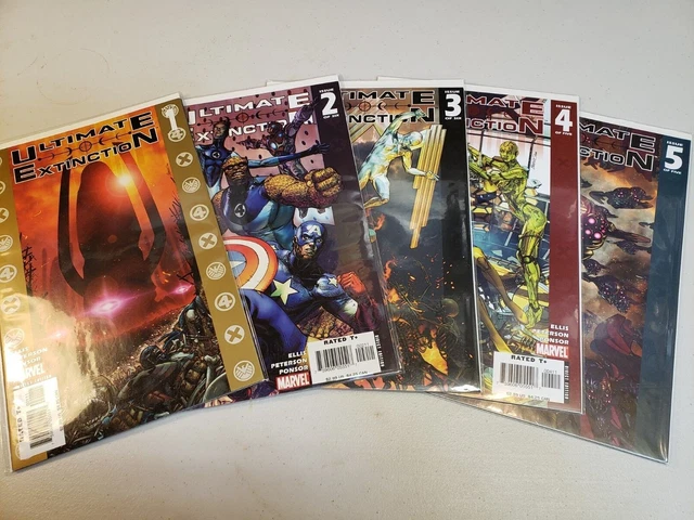Ultimate Extinction 2006 Complete Series Run 1-5 High Grade Marvel Comics