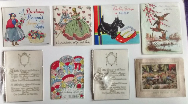 vintage  unused  ...  8   ...   GREETINGS/BIRTHDAY CARDS