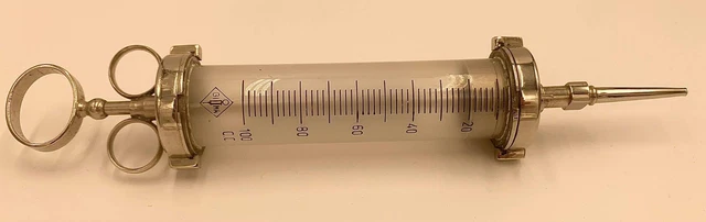 Antike Spritze Glas medizinisches Zubehör Injektionsspritze Medizin Arzt 