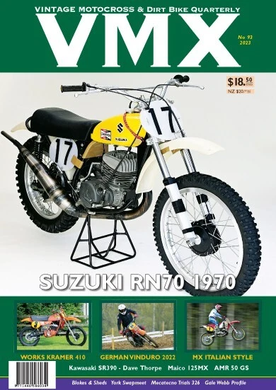 VMX Magazine Vintage Motocross & Dirt Bike Issue #93. 2023/SUZUKI RN70 1970