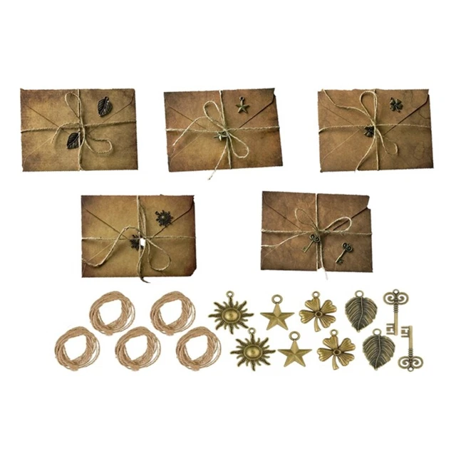 Set Carta Da Lettere Vintage - 20 Buste E 20 Fogli A4, Stile Antico