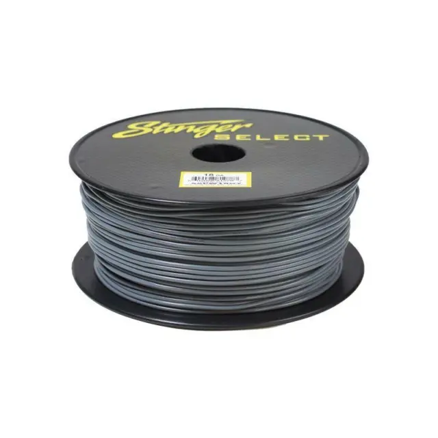 Stinger SSPW18GY Audio Primary Cable 18 Gauge GA Wire 500' Feet Car Spool GRAY