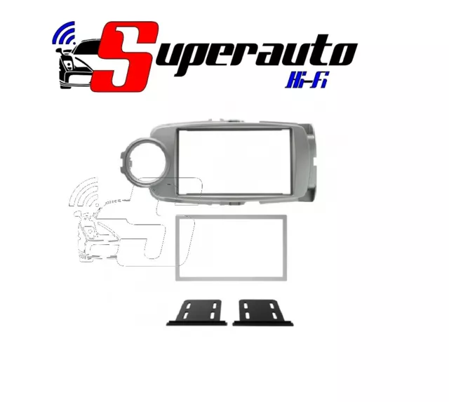 PHONOCAR 3/632 03632 Mascherina adattatore autoradio TOYOTA Yaris 12>15 2DIN