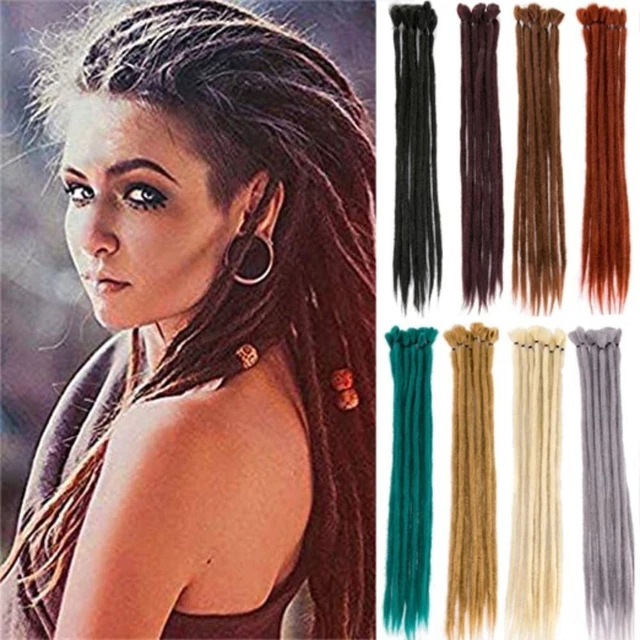 Peluca trenzas de ganchillo hechas a mano rastas 1 pieza rastas sintéticas cabello reggae