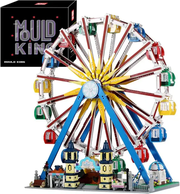 MOULD KING Riesenrad Ferris Wheel Klemmbausteine LED Kinder Spielzeug MOC 11006