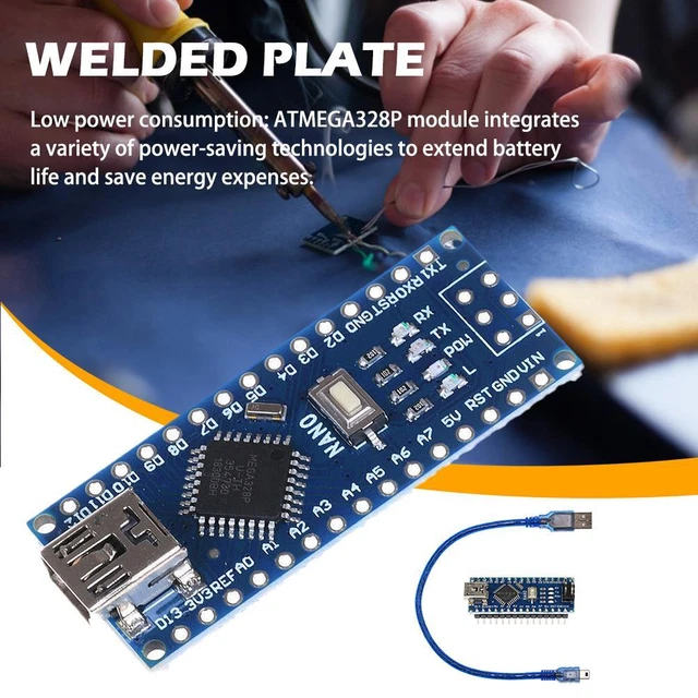 USB Nano V3.0 ATmega328P CH340G Micro-controller Board! L9M1