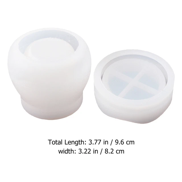 STAMPI SCATOLA RESINA con coperchio, stampo in silicone vetro 3D