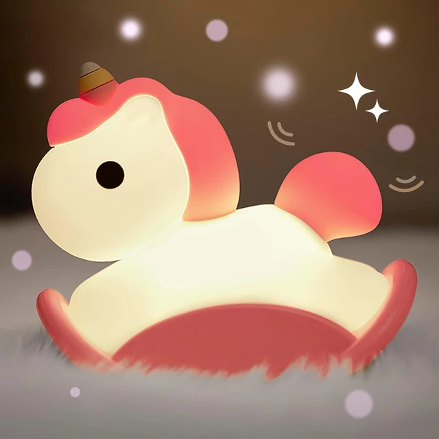 Luce Notturna Bambini, Unicorno Giocattolo Regalo, Funzione Timer Lampada Bambin