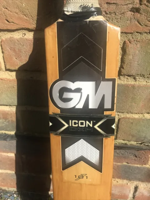 GM Gunn & Moore 101 Icon DXM Cricket Bat - Size 3 Used Condition 2