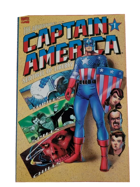Captain America  The Adventures of 1991  books  1 thru 4 Marvel  comic books