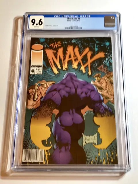 1993 IMAGE The MAXX # 4 SAM KEITH RARE NEWSSTAND VARIANT GRADED CGC 9.6 LOW POP