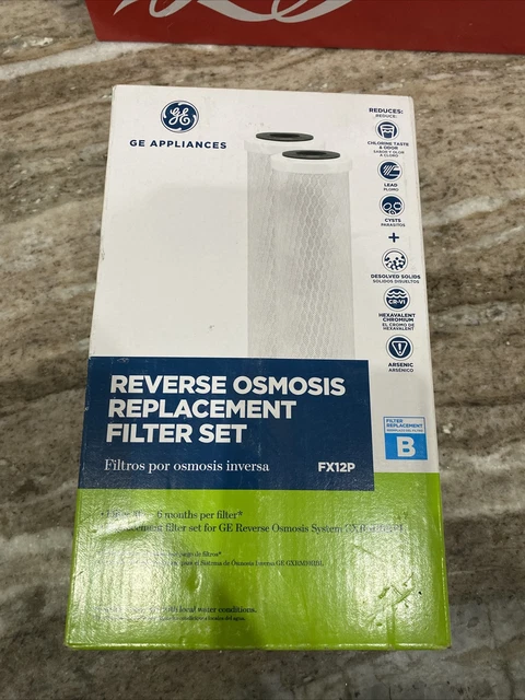 Juego de filtros de ósmosis inversa GE genuino FABRICANTE DE EQUIPOS ORIGINALES FX12P (NUEVO)