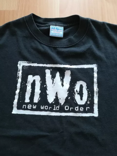WWF WCW Wrestling NWO New World Order Vintage Shirt Gr. Youth L Hulk Hogan 1998 2