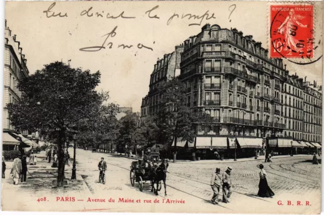 CPA PARIS 14e Avenue du Maine rue de l'Arrivee (1247759)