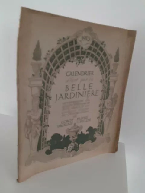 Calendrier 1913 La Belle Jardiniere De Corot Dupre Droauis-Greuze 4 Gravures