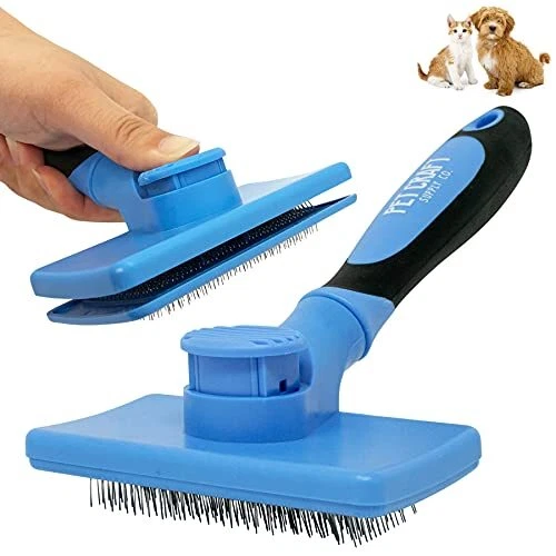 Pet Craft Supply Self Cleaning Grooming Slicker Pet Brush for Cats and Dogs...