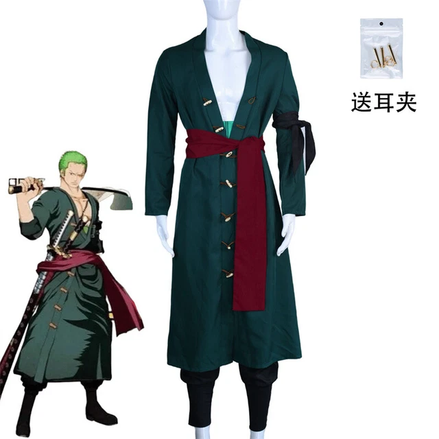 KID ADULT ONE Piece Roronoa Zoro Cosplay Costume Outfits Halloween