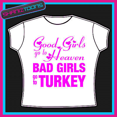 Turkey Girls Holiday Hen Party Printed Tshirt