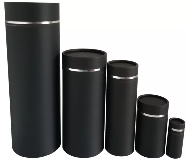 Scatter Tube For Ashes Urn Black Adult Child Large Medium Small Keepsake Pet