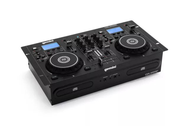 Gemini CDM-4000BT Dual CD Player DJ Bluetooth USB 3