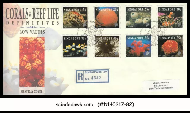 Singapore - 1994 Corals & Reef Life / Marine Life - 8V - Fdc Registered