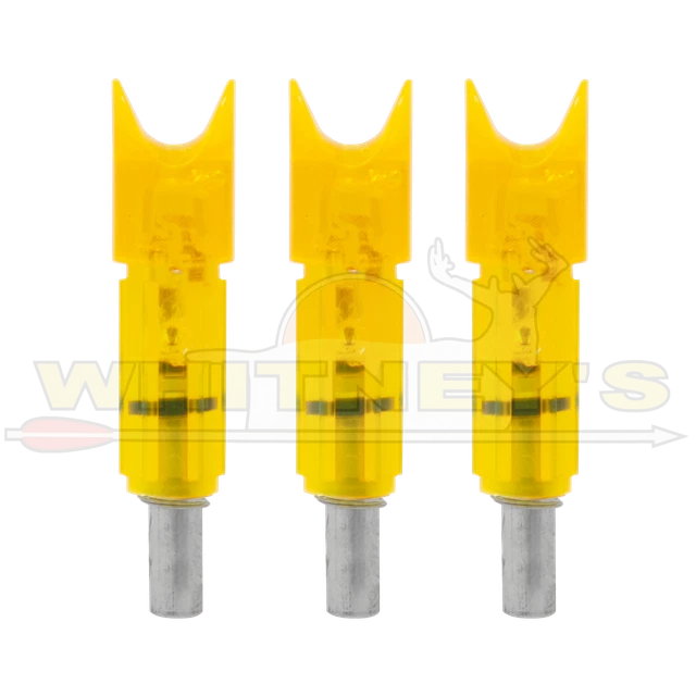 Burt Coyote Lumenok Gold Tip/Horton MX Crescent Nocks - 3pk - Orange - GTMXC3