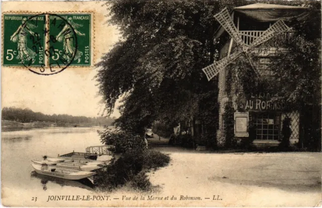 CPA AK Joinville le Pont Vue de la Marne et du Robinson FRANCE (1283442)