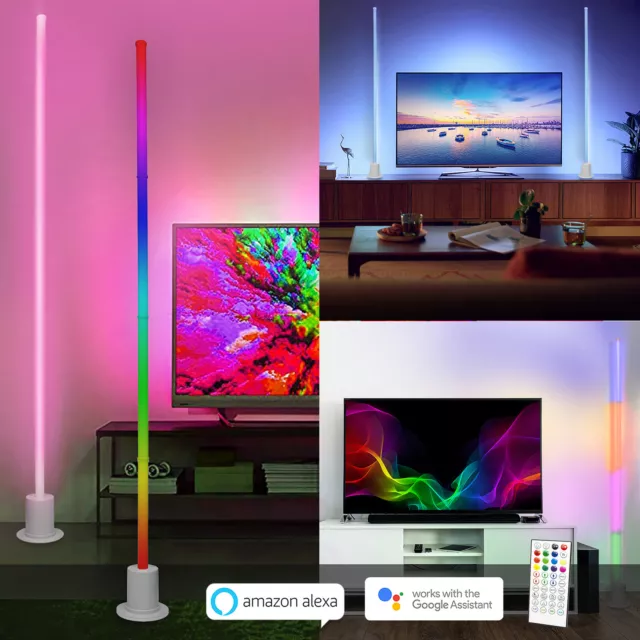 Lampada terra dimmerabile effetti luce ambiente SMART WiFi LED RGB multicolore