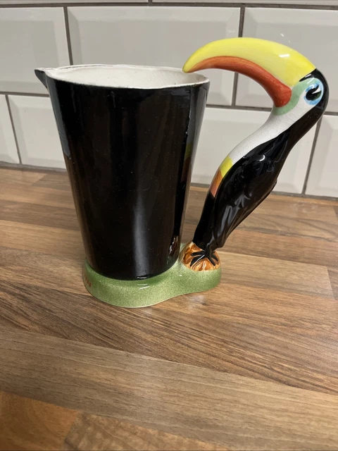 GUINNESS ADVERTISING LEANING Toucan Jug Hand Painted Carlton Ware ...