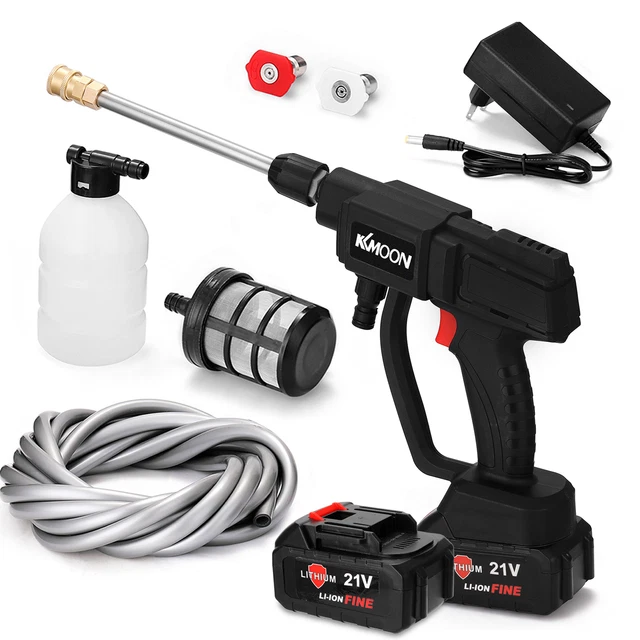 KKmoon Two  21V Cordless Portable Lithium Electric Car Washing Tools Q2Q7