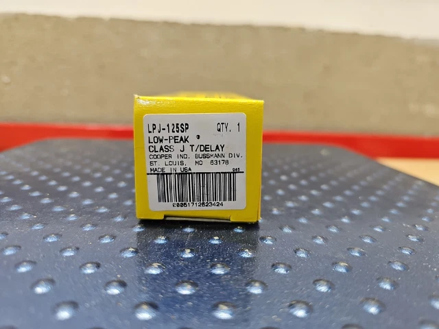 Cooper Bussmann LPJ125SP Class J T/Delay ☆NEW SURPLUS FREE SHIPPING☆