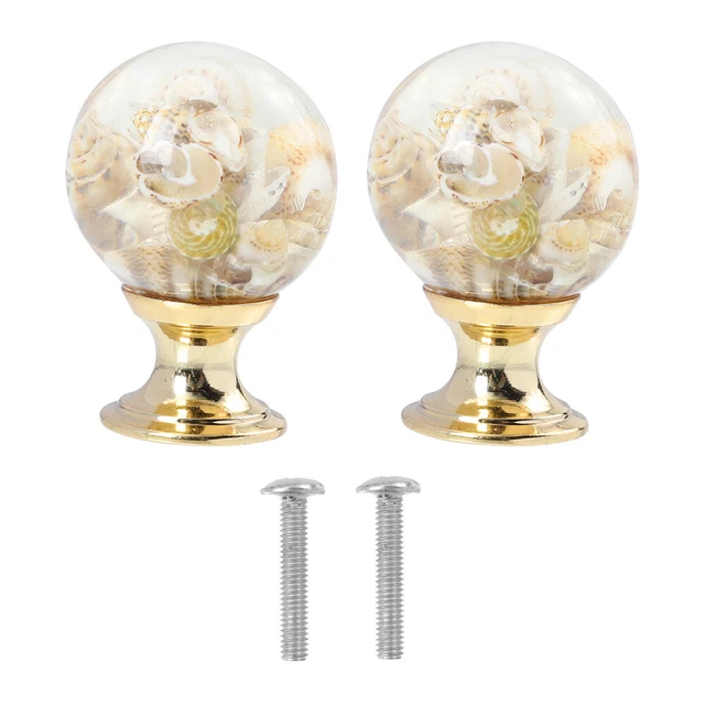 Glass Drawer Knobs Crystal Cabinet Knobs Handles Resin Shell Handle Door Handle