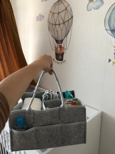 Diaper Caddy Organizer Portable Holder Bag Nursery Baby Essiantials Storage Tote 16
