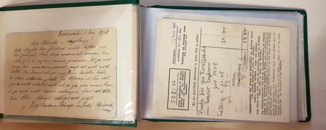 18 versch. Ganzsachen Deutsches Reich, Besetzungen und frühe BRD in grünem Album 3