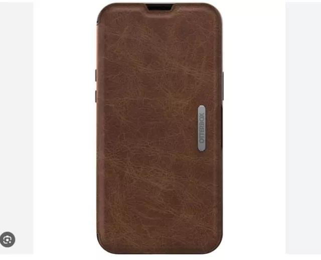 Genuine OtterBox Strada Protective Leather Wallet Case - iPhone 13 Pro - Brown