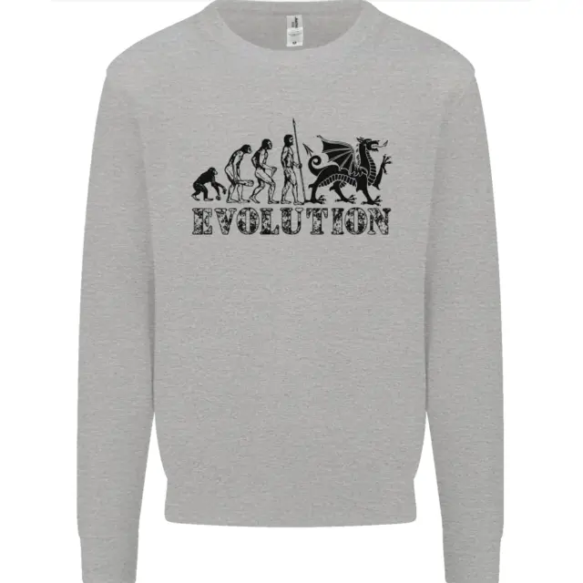 Evolution of Welsh Rugby Player Union Funny Mens Sweatshirt Jumper