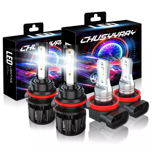 For Chevy Cobalt 2005 2006-2010 LED Headlight High / Low Beam + Fog Light Bulbs