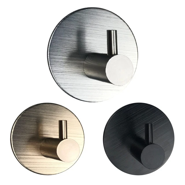 Holder Hanger Chrome Wall Mounted Bathroom Robe Towel Hooks Single Double