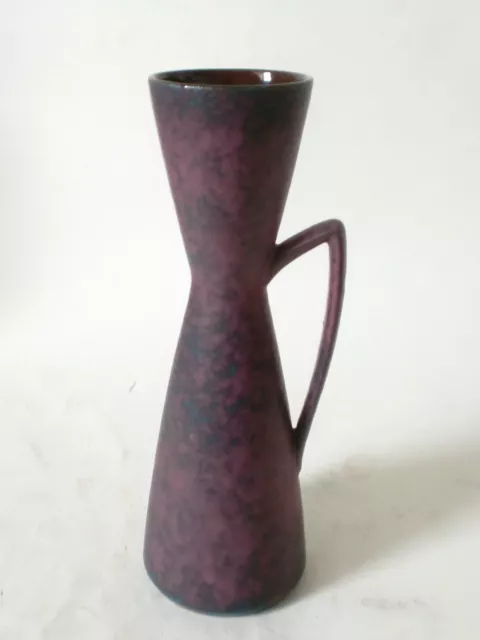 60s Carstens Tönnieshof Keramik Vase west german ceramic rare purple glaze !