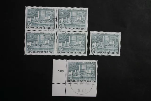 Österreich 1979 Nr 1617 gestempelt Konvolut, Viererblock + Eckrandstück