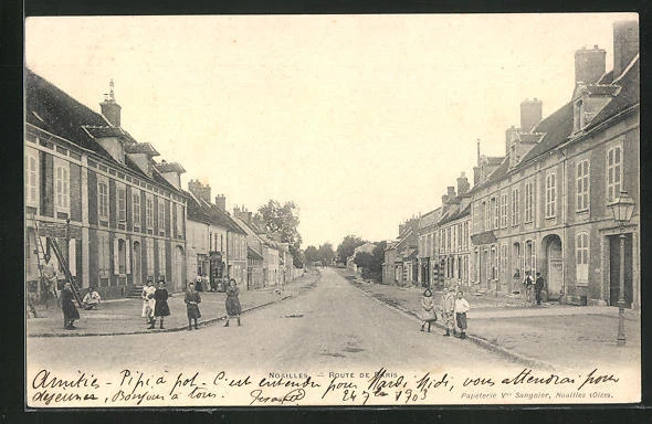 CPA Noailles, Route de Paris 1903